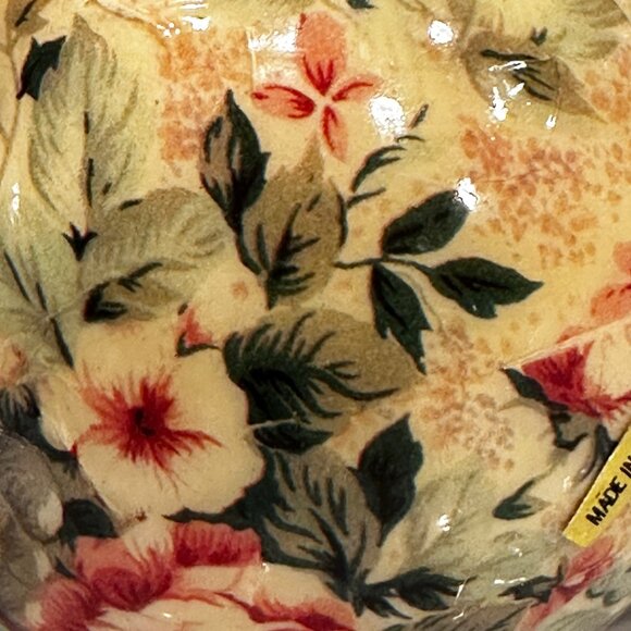 5 Paper Decoupage Christmas Ornaments Floral/Goose - Picture 7 of 9